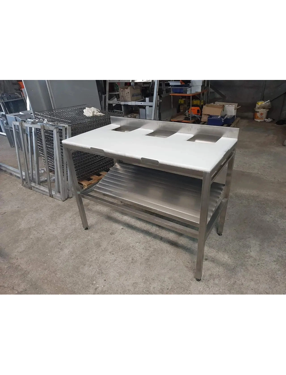 Masă pentru tocat din oțel inoxidabil thumbnail 2