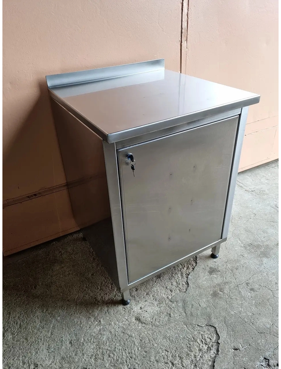 Tumbă cu uși din oțel inoxidabil