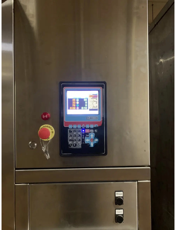 Celulă de fierbere și afumare electrică cu cameră pentru două căruciore thumbnail 2